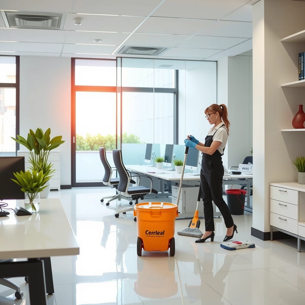 Commercial office cleaning