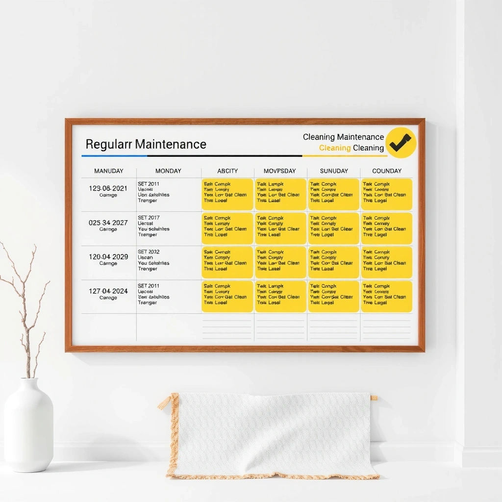 Regular maintenance cleaning plans